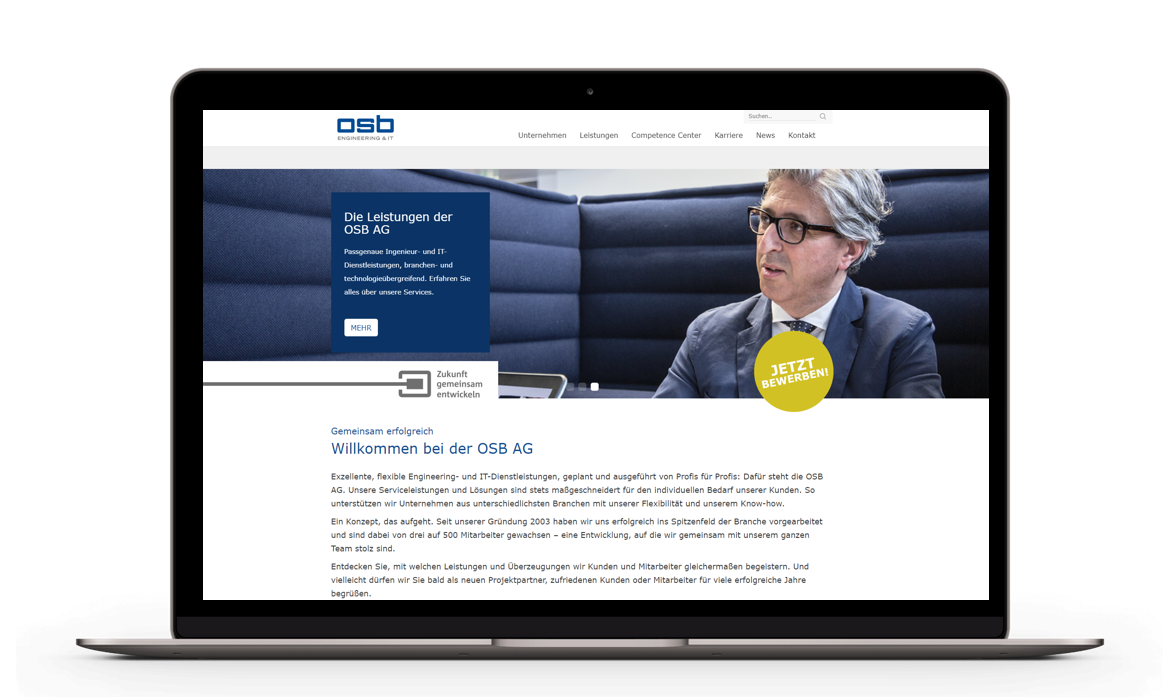 Featured image for “OSB Website Relaunch: Much more than just an internet presence”