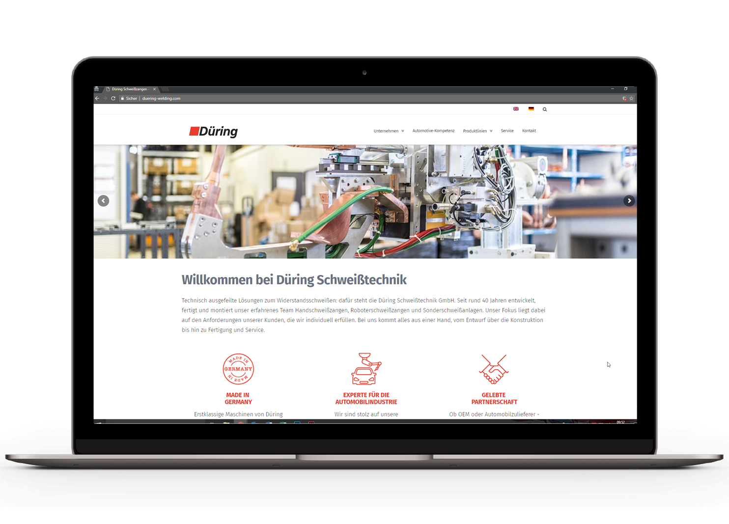 B2B Website Relaunch Düring