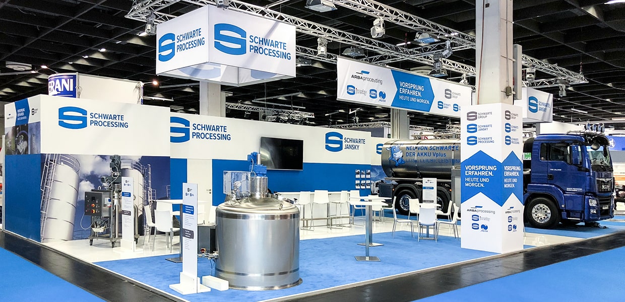 Featured image for “Modern, klar und ansprechend: Der neue Messestand der SCHWARTE GROUP”