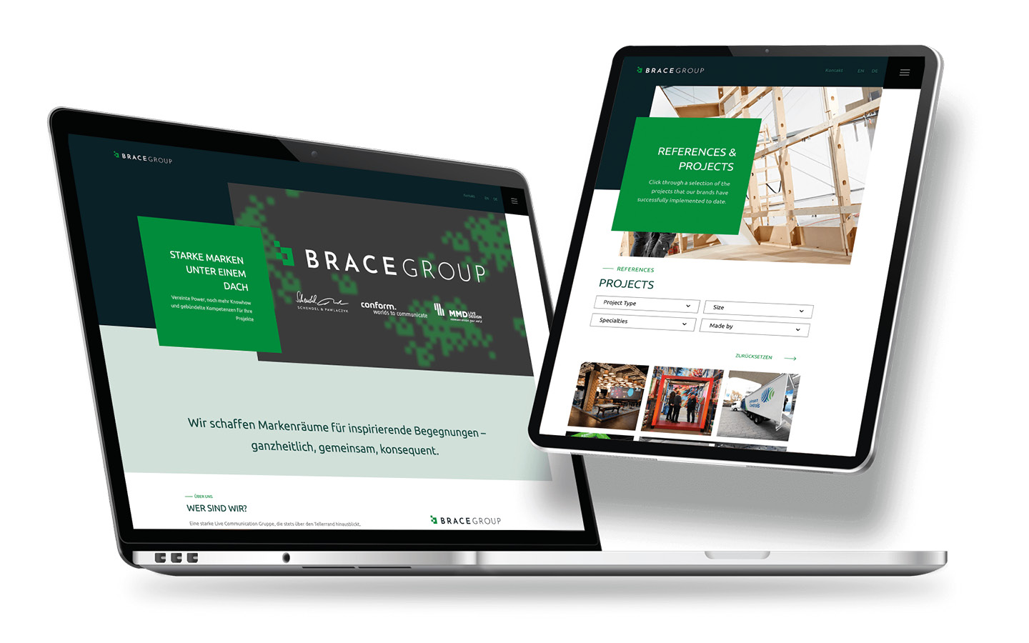 Featured image for “WordPress Website für die BRACE Group”